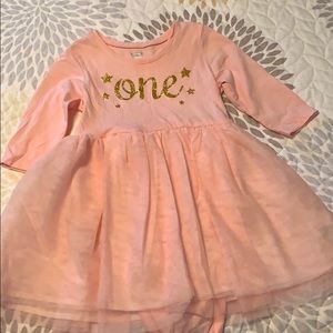 Baby girl “One” birthday dress